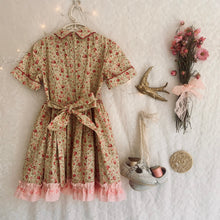 Load image into Gallery viewer, Reworked vintage handmade smocked dress AGE 2-3
