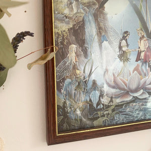 Vintage fairy wedding dufex framed foil print